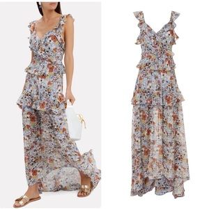 Alexis Floral Ruffled Maxi Dress